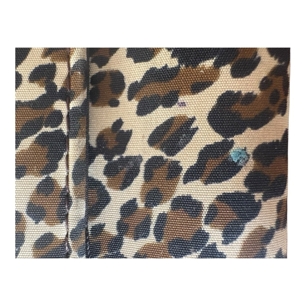 RARE Fossil Cheetah Nylon Wallet - Vintage Animal Print Bi-Fold Organizer HTF! - Picture 4 of 6